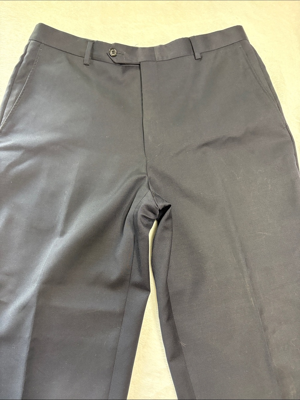 Hickey Freeman Men's Navy Blue Dress Pants